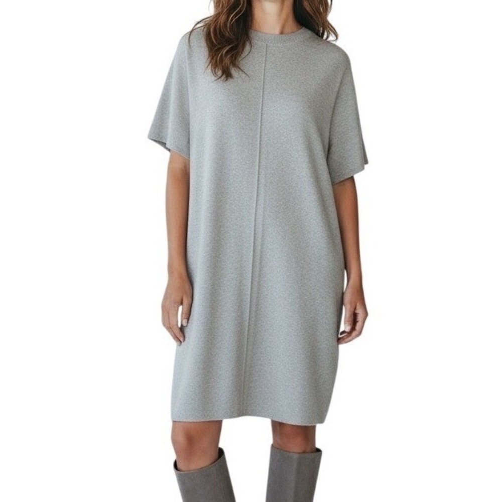 STEVE‎ MADDEN Women's Gray Warm Knit Sweater Dress  XL Cozy Relaxed Fit Holiday